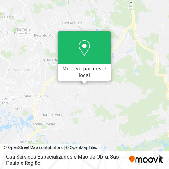 Csa Servicos Especializados e Mao de Obra mapa