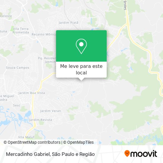 Mercadinho Gabriel mapa