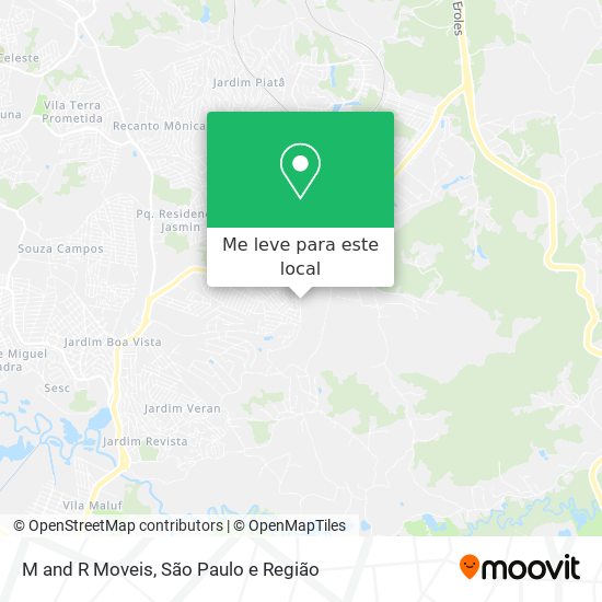 M and R Moveis mapa