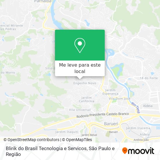 Blirik do Brasil Tecnologia e Servicos mapa
