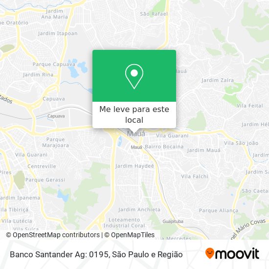 Banco Santander Ag: 0195 mapa