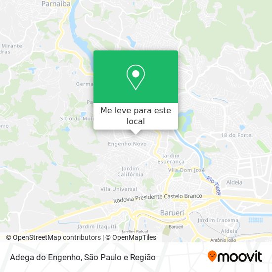Adega do Engenho mapa