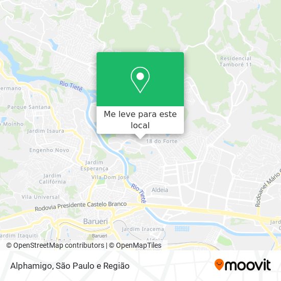 Alphamigo mapa