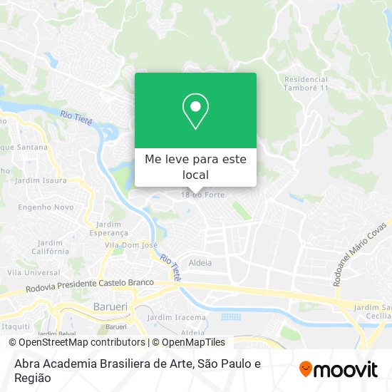 Abra Academia Brasiliera de Arte mapa