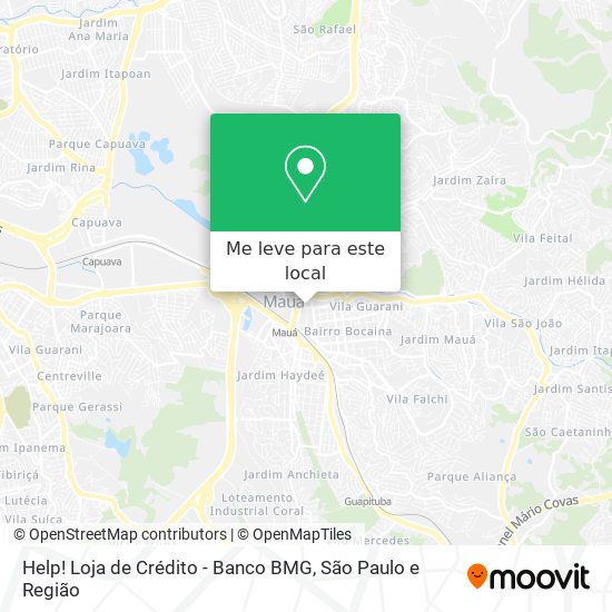 Help! Loja de Crédito - Banco BMG mapa