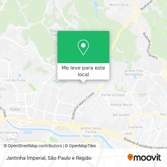 Jantinha Imperial mapa