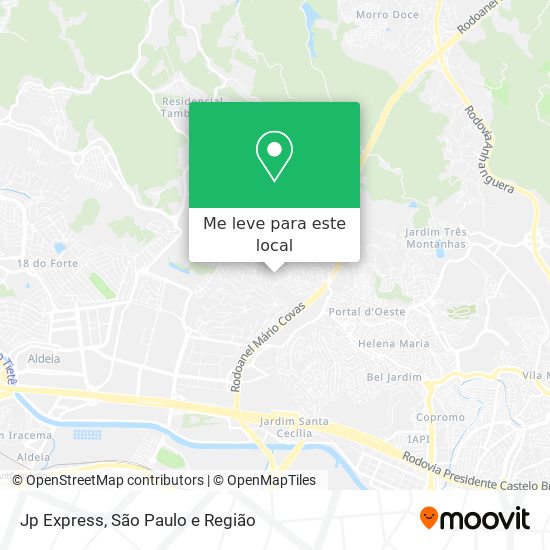 Jp Express mapa