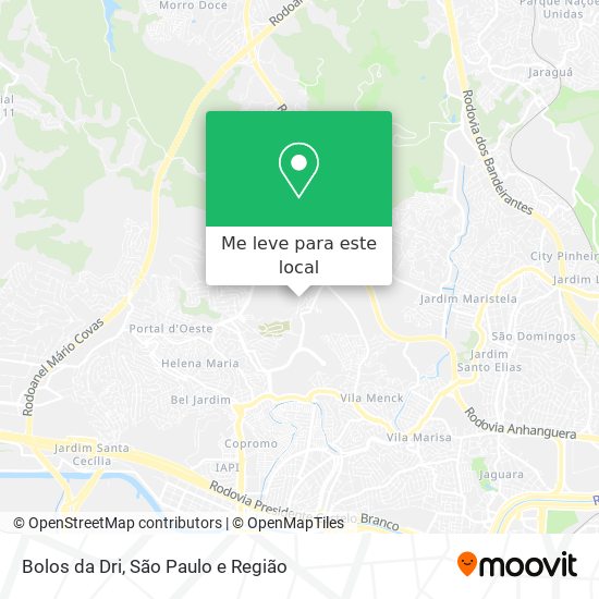 Bolos da Dri mapa