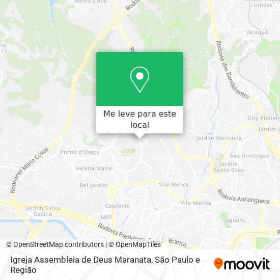 Igreja Assembleia de Deus Maranata mapa