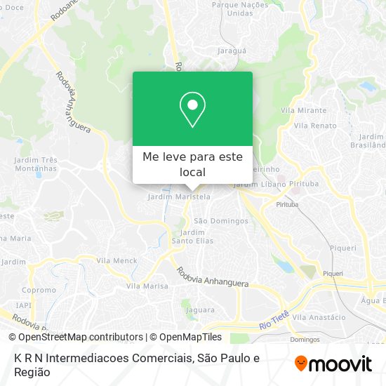 K R N Intermediacoes Comerciais mapa