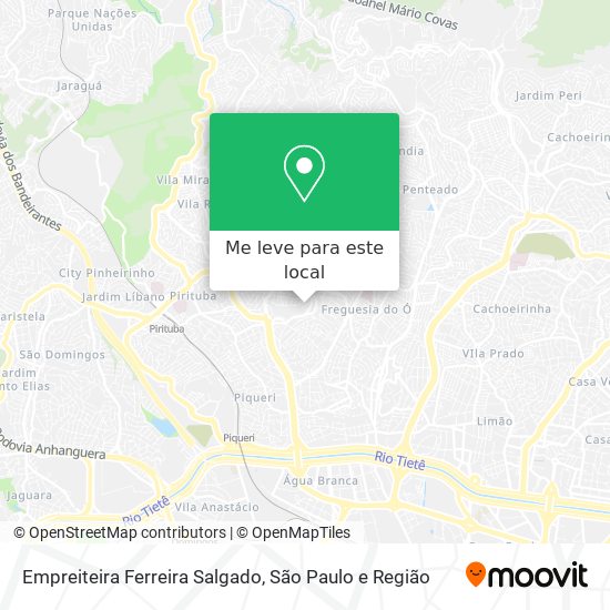 Empreiteira Ferreira Salgado mapa