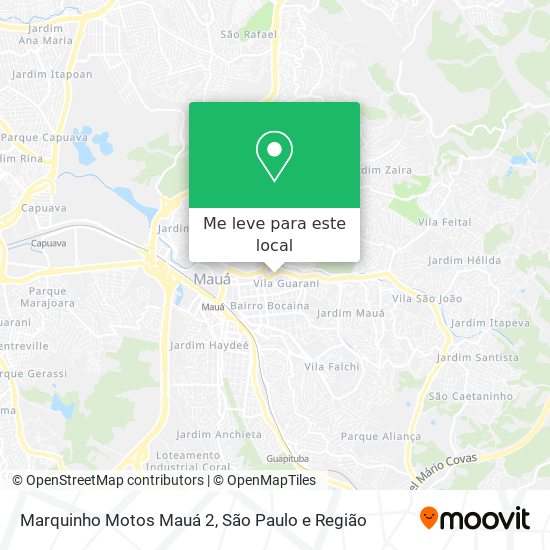 Marquinho Motos Mauá 2 mapa