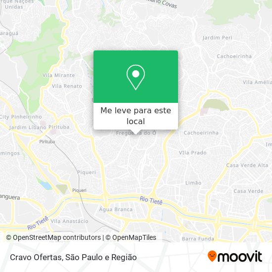 Cravo Ofertas mapa