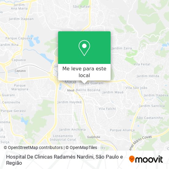 Hospital De Clinicas Radamés Nardini mapa