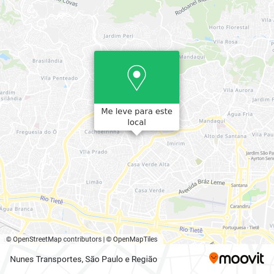 Nunes Transportes mapa