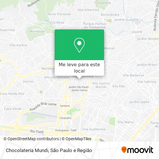 Chocolateria Mundi mapa