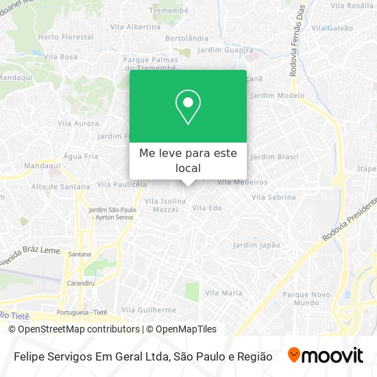 Felipe Servigos Em Geral Ltda mapa