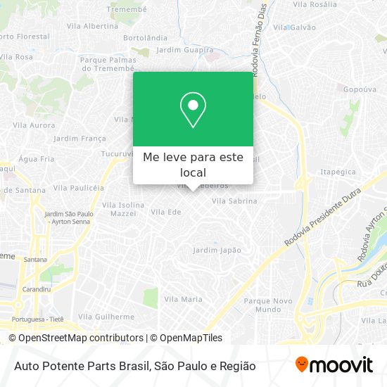 Auto Potente Parts Brasil mapa