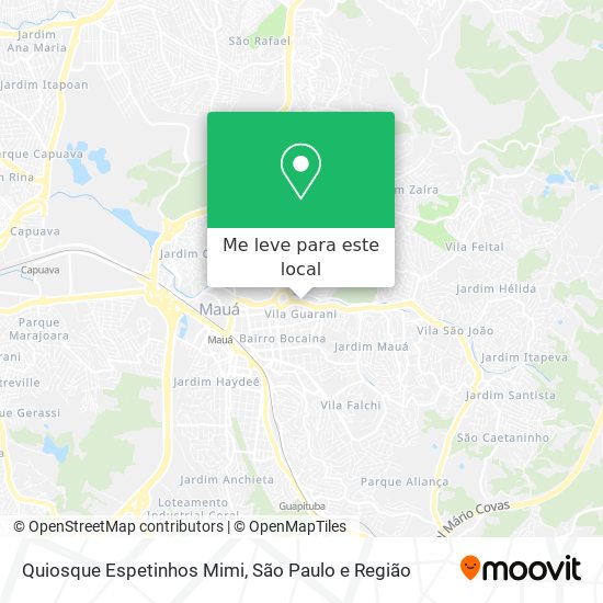 Quiosque Espetinhos Mimi mapa