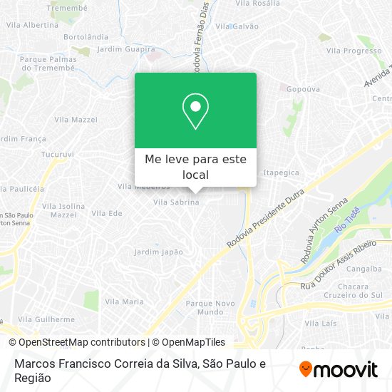 Marcos Francisco Correia da Silva mapa