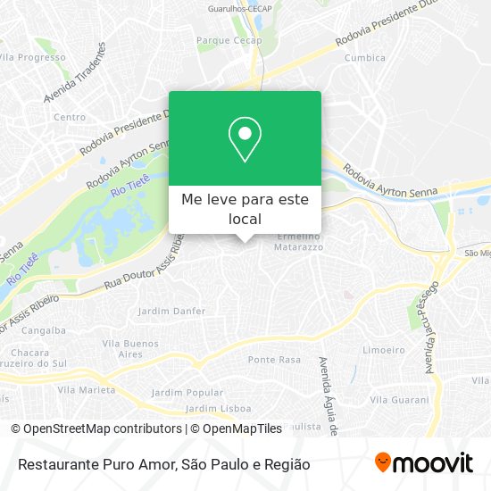 Restaurante Puro Amor mapa