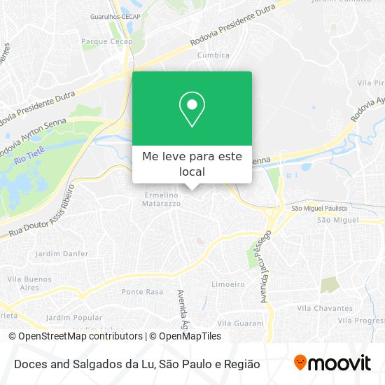 Doces and Salgados da Lu mapa