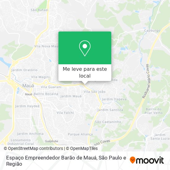Espaço Empreendedor Barão de Mauá mapa
