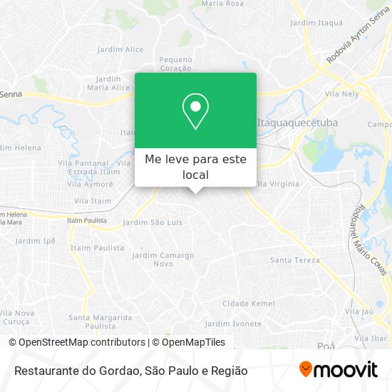 Restaurante do Gordao mapa