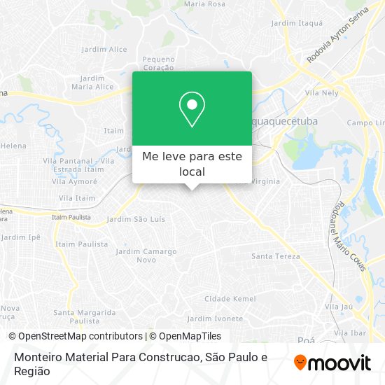 Monteiro Material Para Construcao mapa