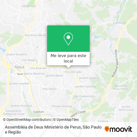 Assembléia de Deus Ministério de Perus mapa