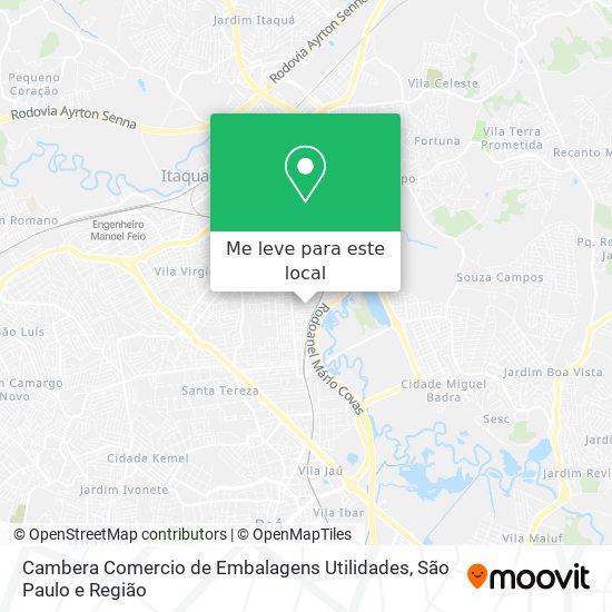 Cambera Comercio de Embalagens Utilidades mapa