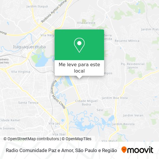 Radio Comunidade Paz e Amor mapa