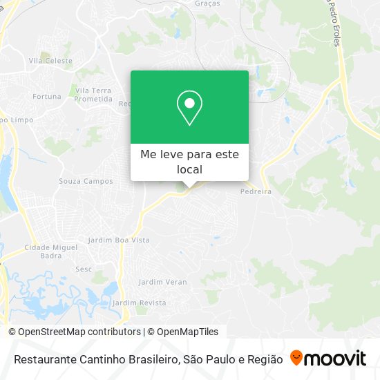 Restaurante Cantinho Brasileiro mapa