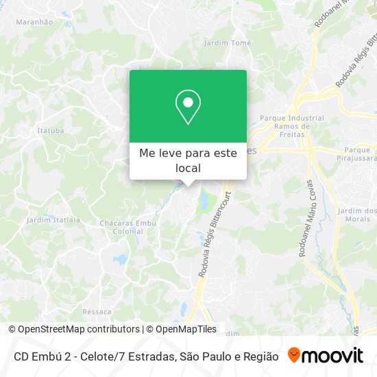 CD Embú 2 - Celote/7 Estradas mapa