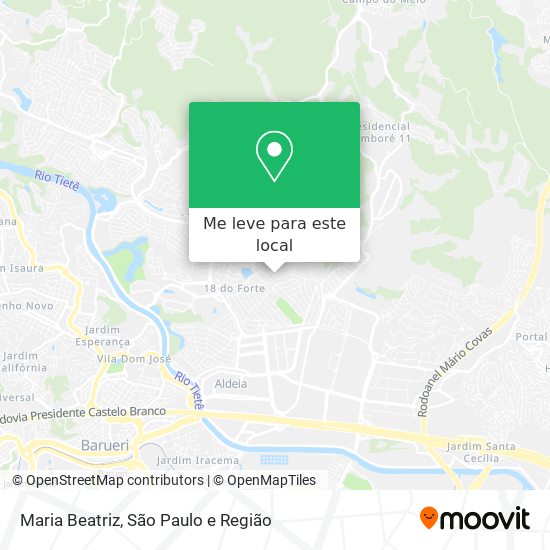Maria Beatriz mapa
