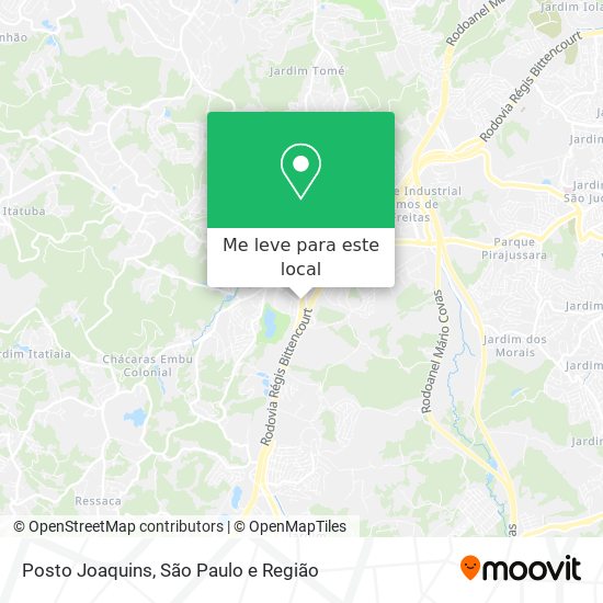 Posto Joaquins mapa