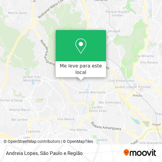 Andreia Lopes mapa