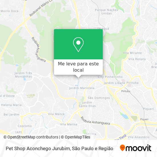 Pet Shop Aconchego Jurubim mapa