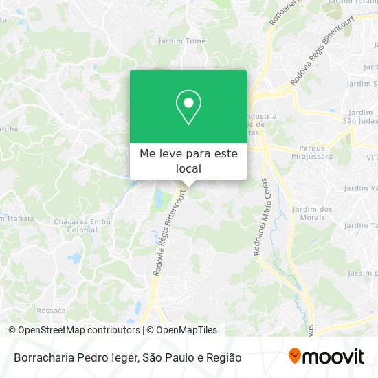 Borracharia Pedro Ieger mapa