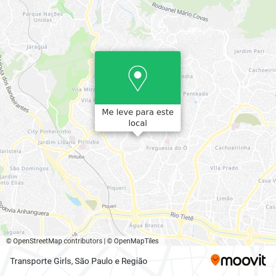 Transporte Girls mapa