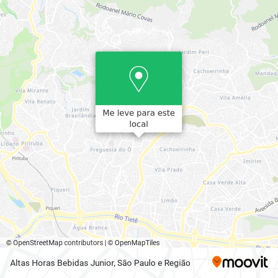 Altas Horas Bebidas Junior mapa