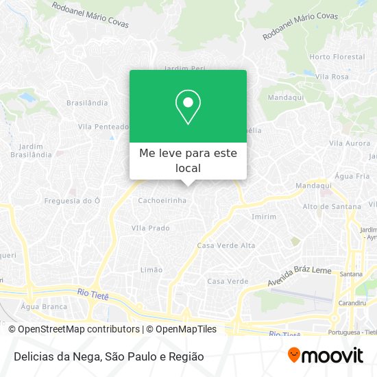 Delicias da Nega mapa