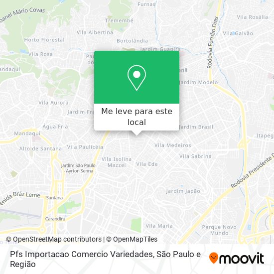 Pfs Importacao Comercio Variedades mapa