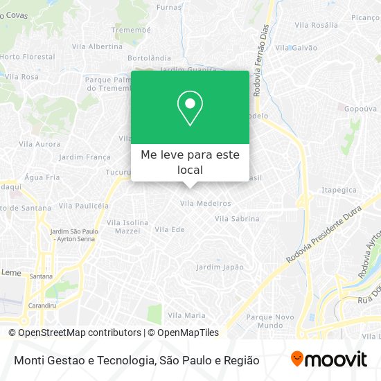 Monti Gestao e Tecnologia mapa