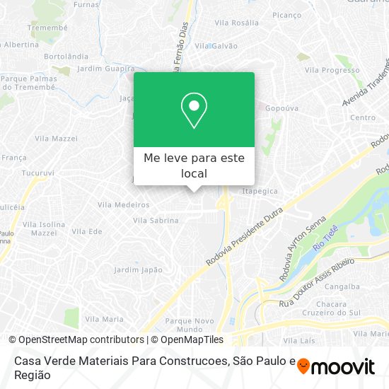 Casa Verde Materiais Para Construcoes mapa