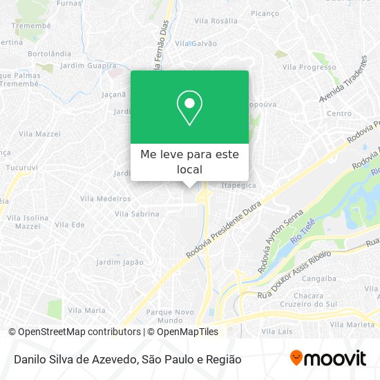 Danilo Silva de Azevedo mapa