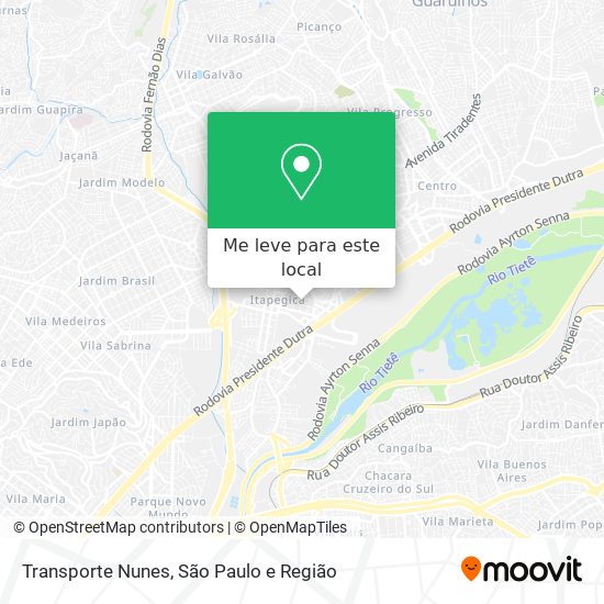 Transporte Nunes mapa