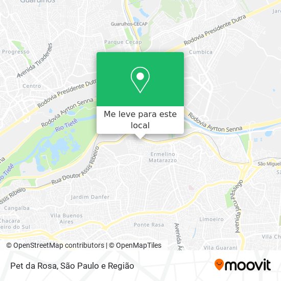 Pet da Rosa mapa