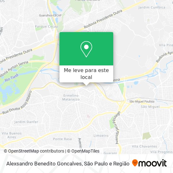 Alexsandro Benedito Goncalves mapa