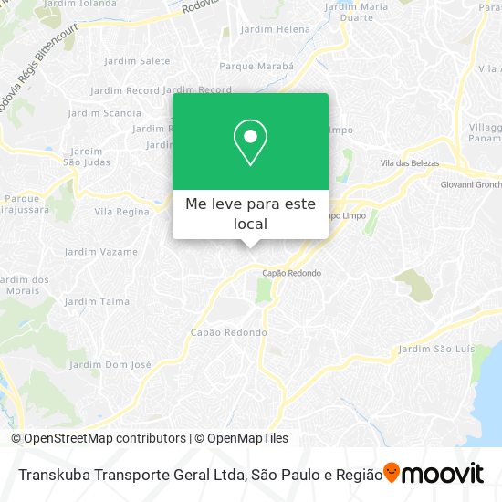Transkuba Transporte Geral Ltda mapa